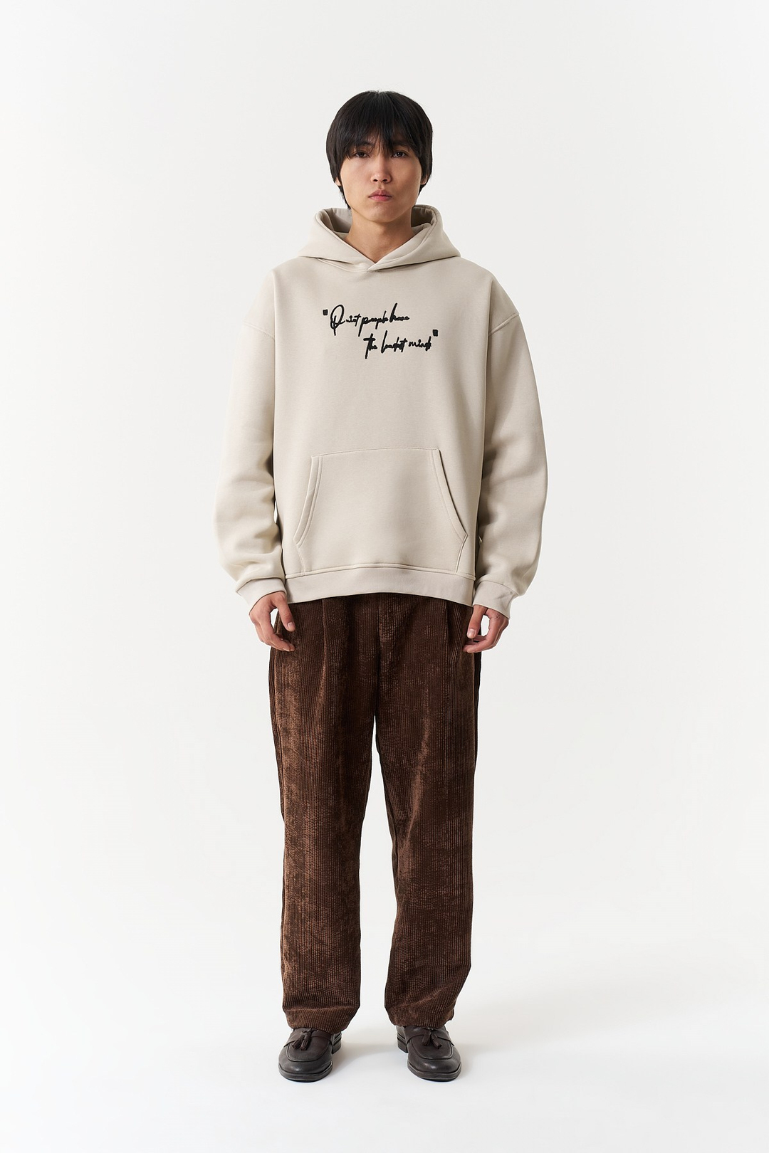 Silent Intensity Oversize Erkek Sweatshirt Stone