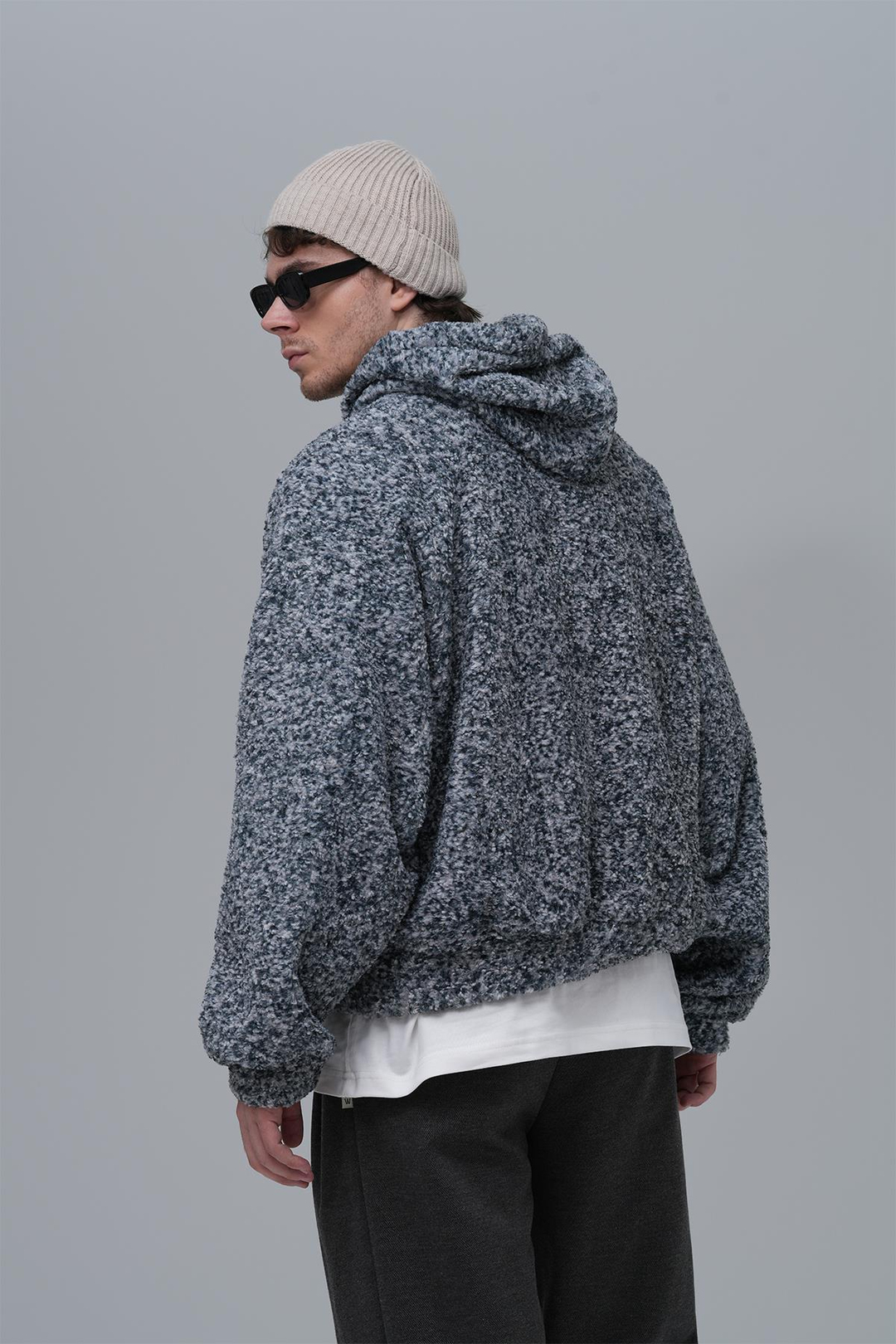 Soft Haven Oversize Welsoft Sweatshirt Erkek Gri