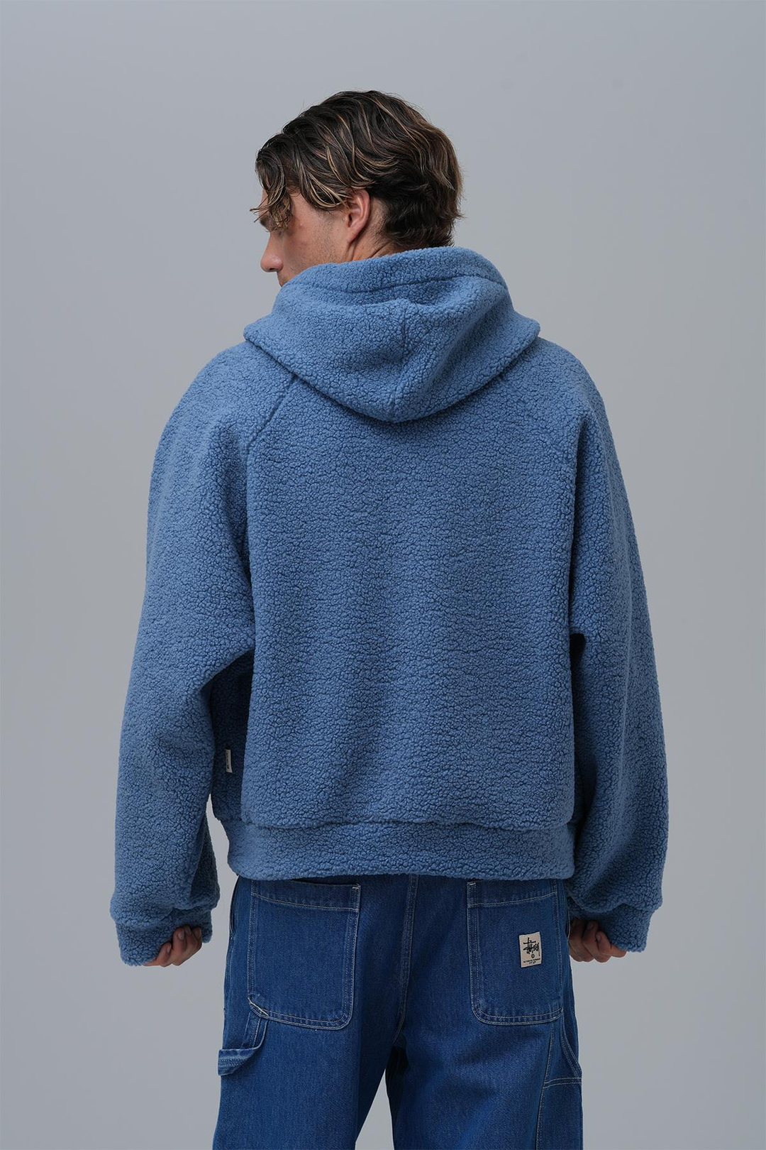 Soft Haven Oversize Welsoft Sweatshirt Erkek Mavi