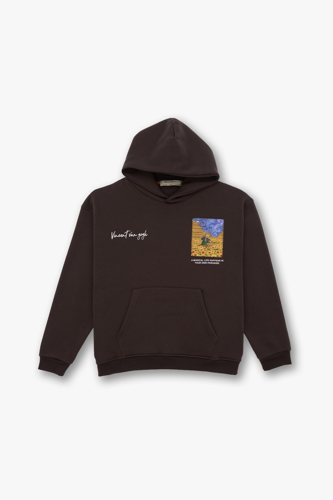 Starry Flow Oversize Sweatshirt Erkek Kahverengi
