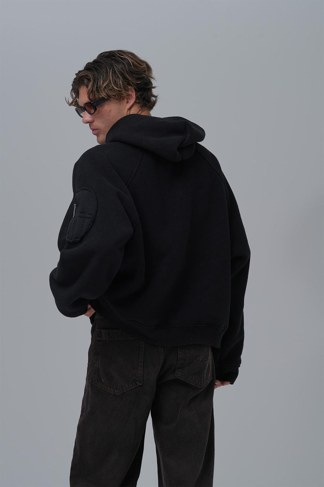 Time Of Choose Oversize Welsoft Sweatshirt Erkek Siyah
