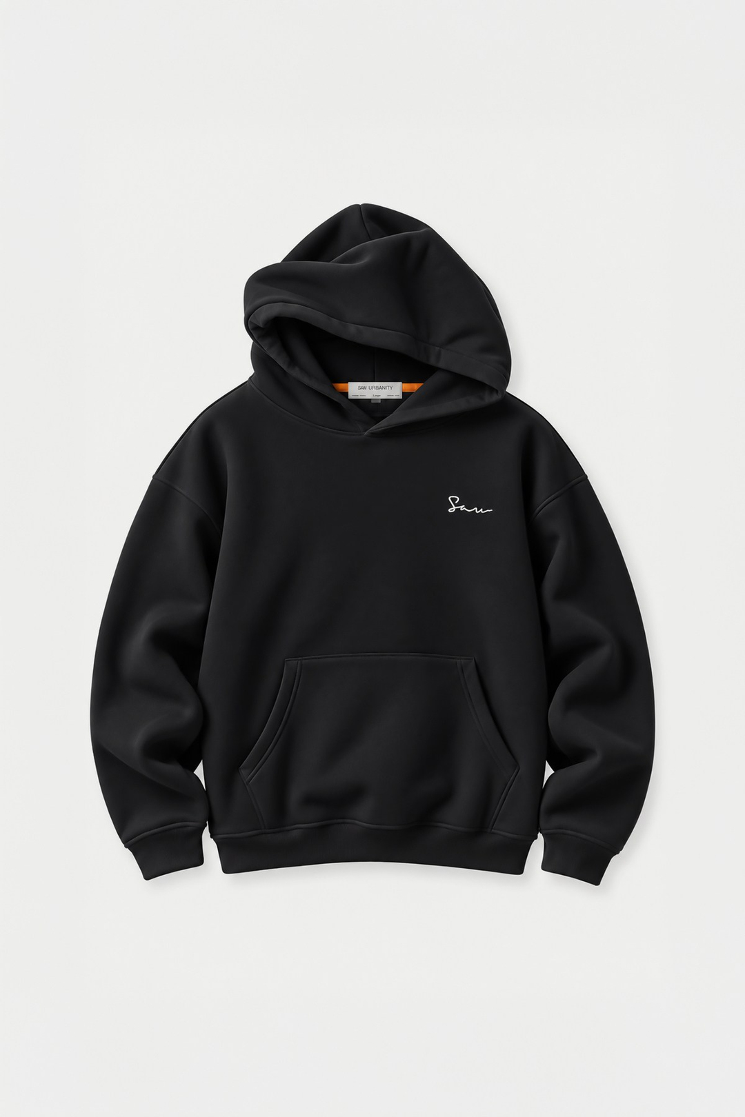 Unspoken Canvas Oversize Erkek Sweatshirt Siyah