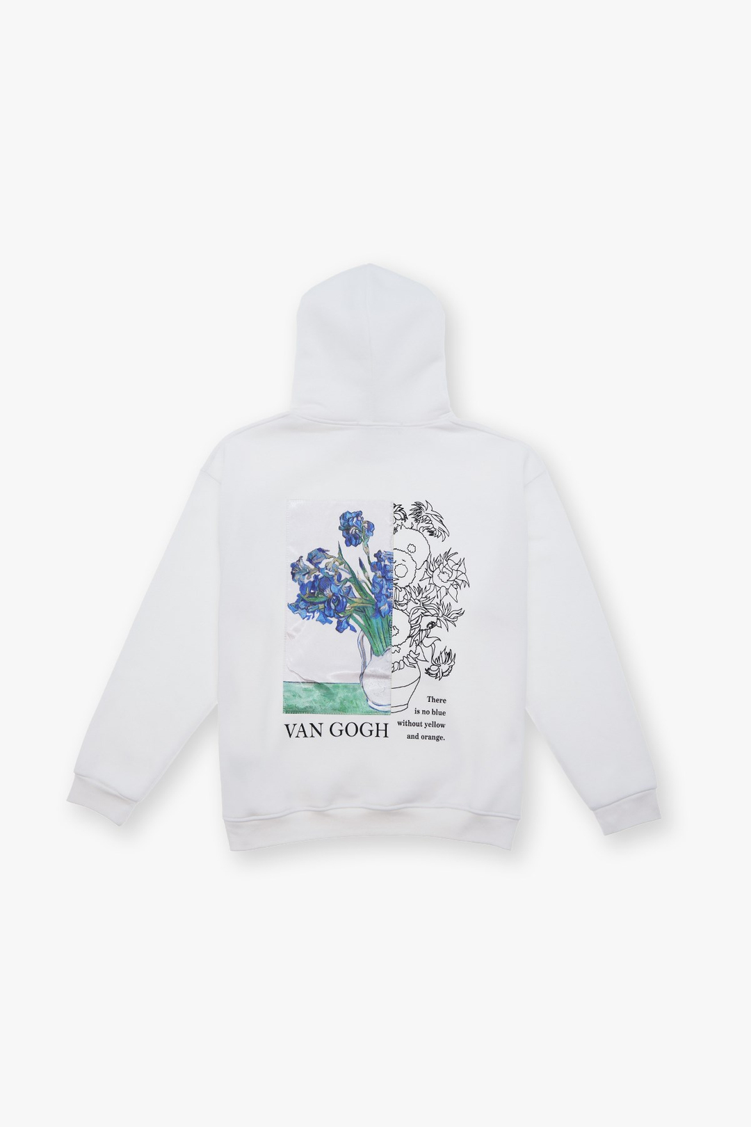 Van Gogh Irises Oversize Sweatshirt Erkek Ekru