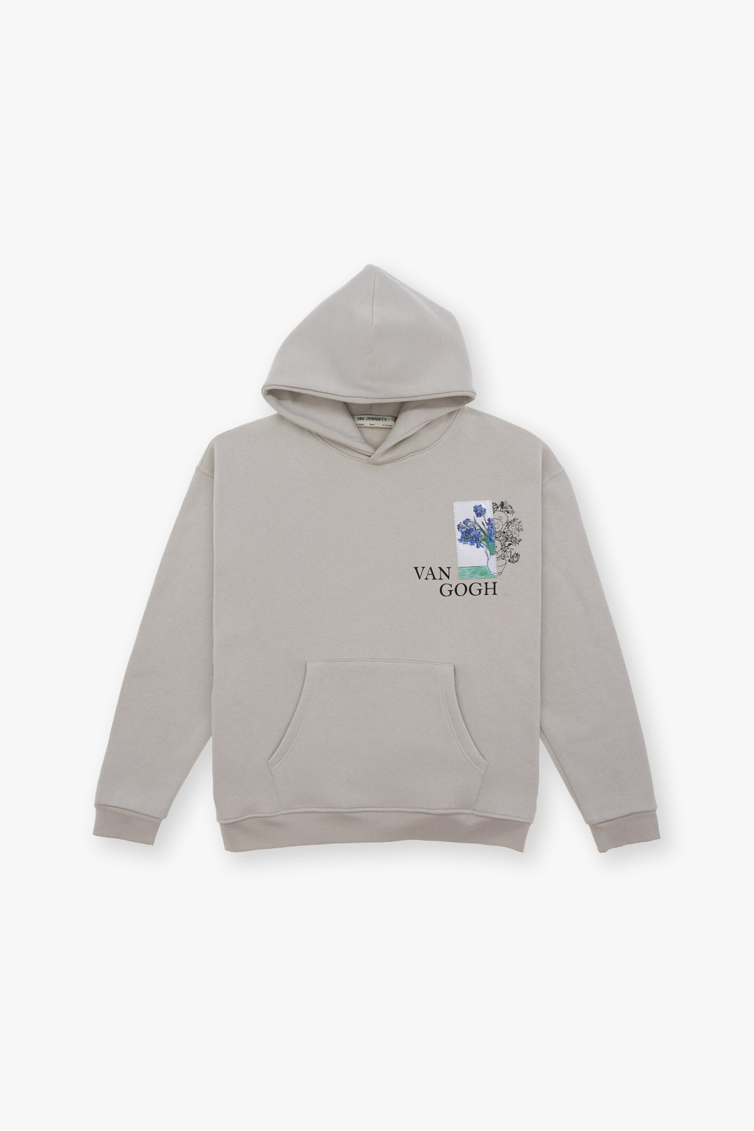 Van Gogh Irises Oversize Sweatshirt Erkek Stone