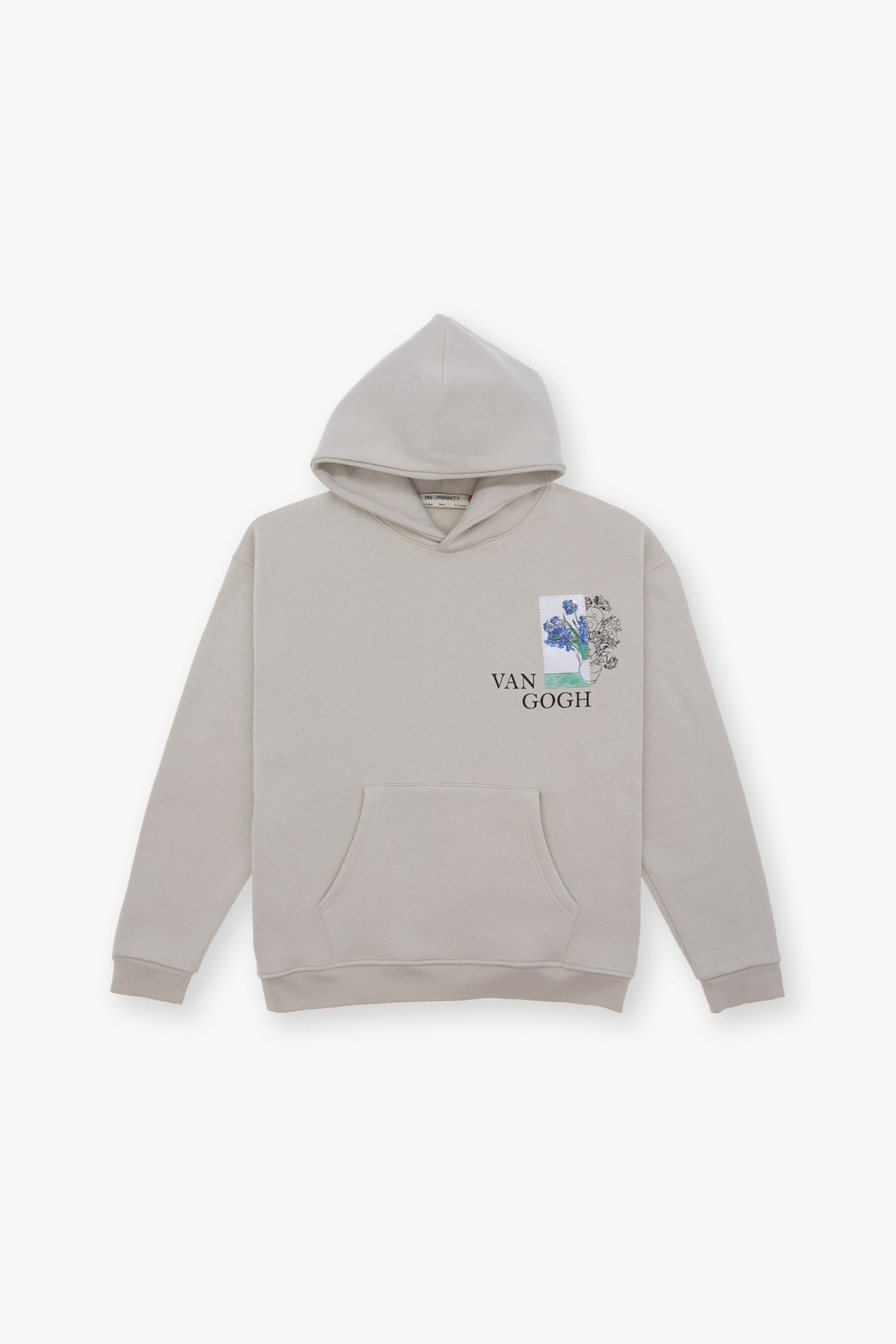 Van Gogh Irises Oversize Sweatshirt Kadın Stone
