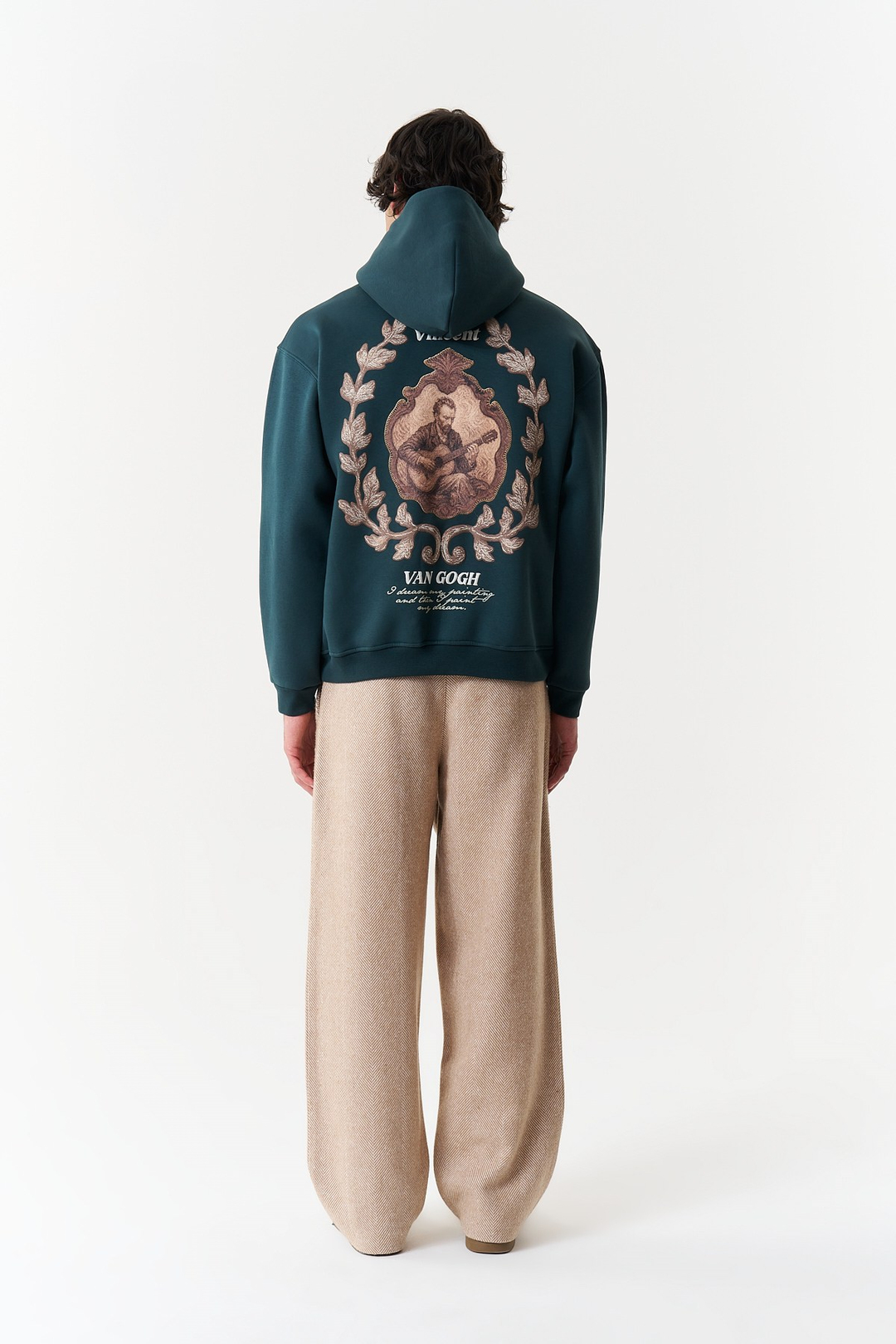 Vincent Painted Reverie Oversize Erkek Sweatshirt Forest Yeşili