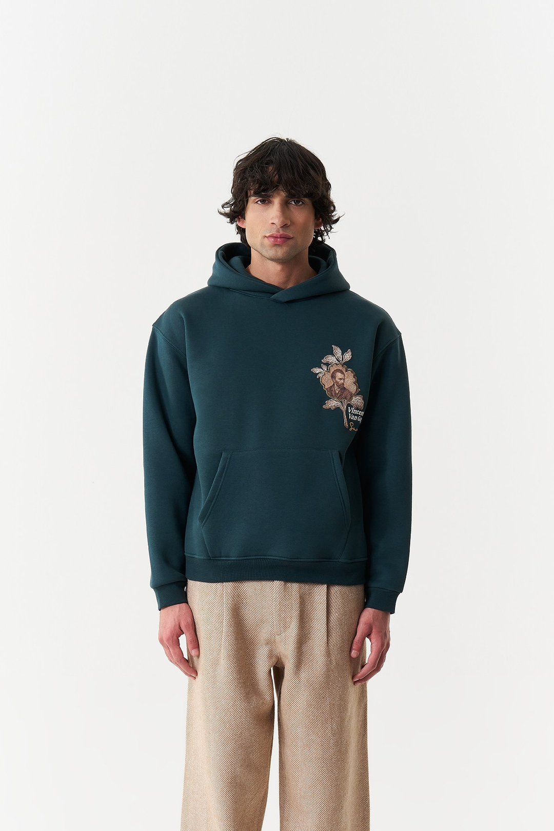 Vincent Painted Reverie Oversize Erkek Sweatshirt Forest Yeşili