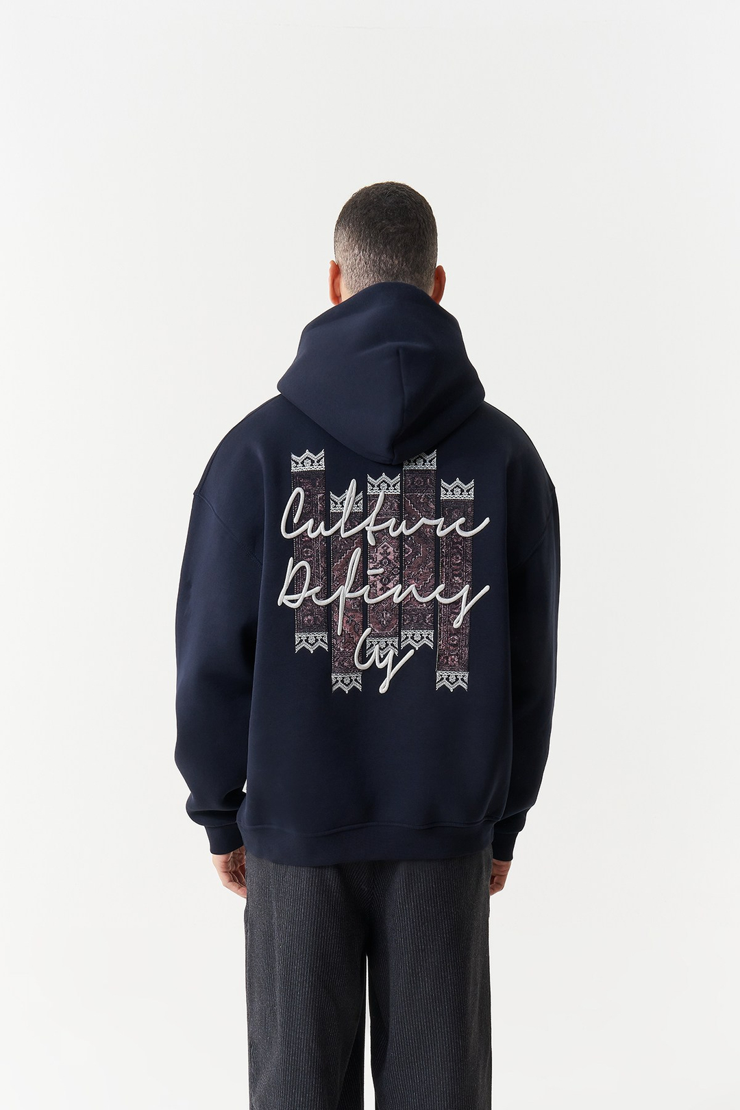 Woven Identity Oversize Erkek Sweatshirt Lacivert