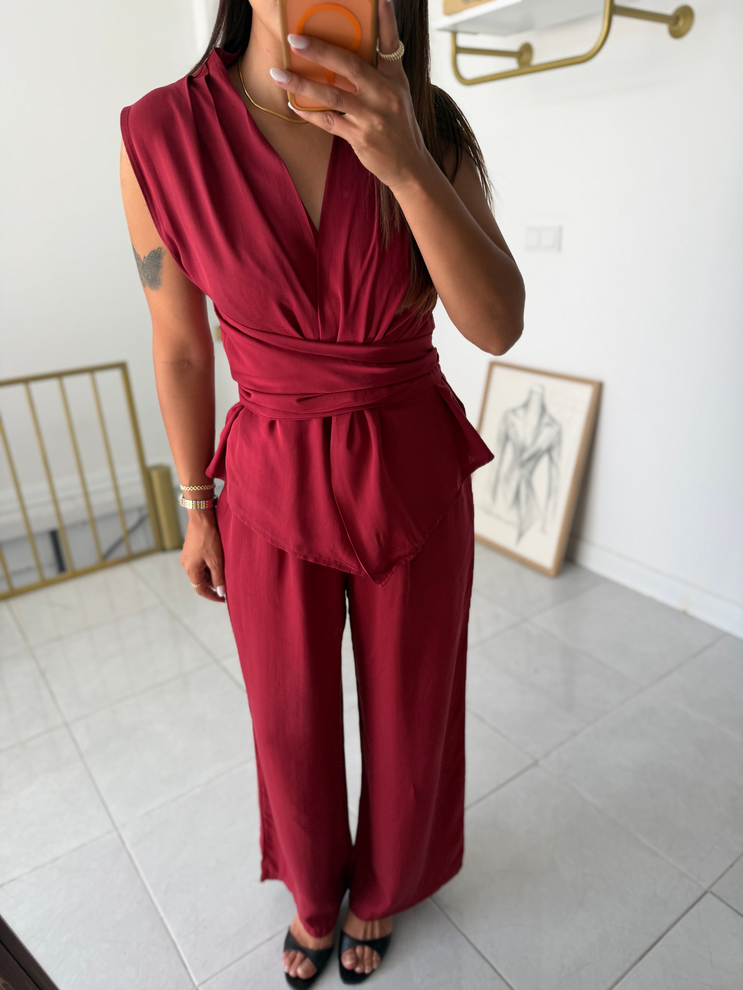 Bel Kuşaklı Takım Bordo