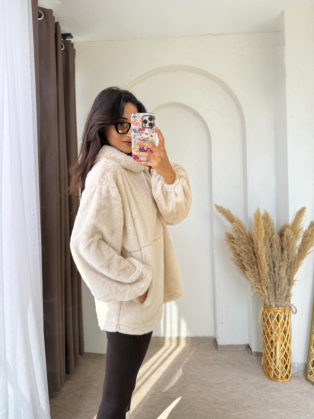 Massimo Peluş Sweat Krem