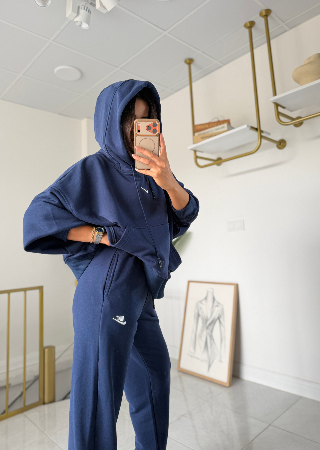 Nora Oversize Takım Lacivert 