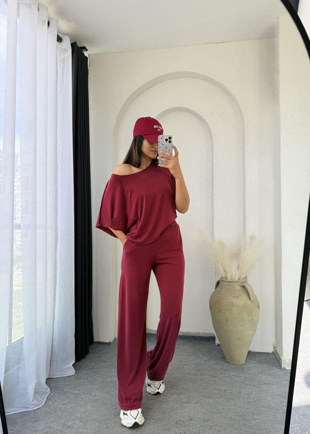 Oysho Kayıkyaka Takım Bordo