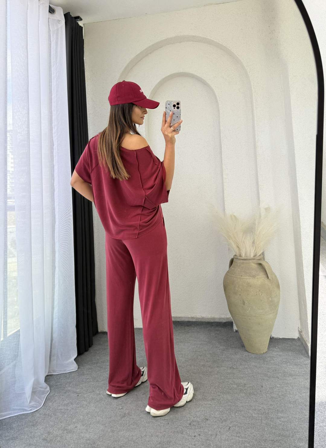 Oysho Kayıkyaka Takım Bordo