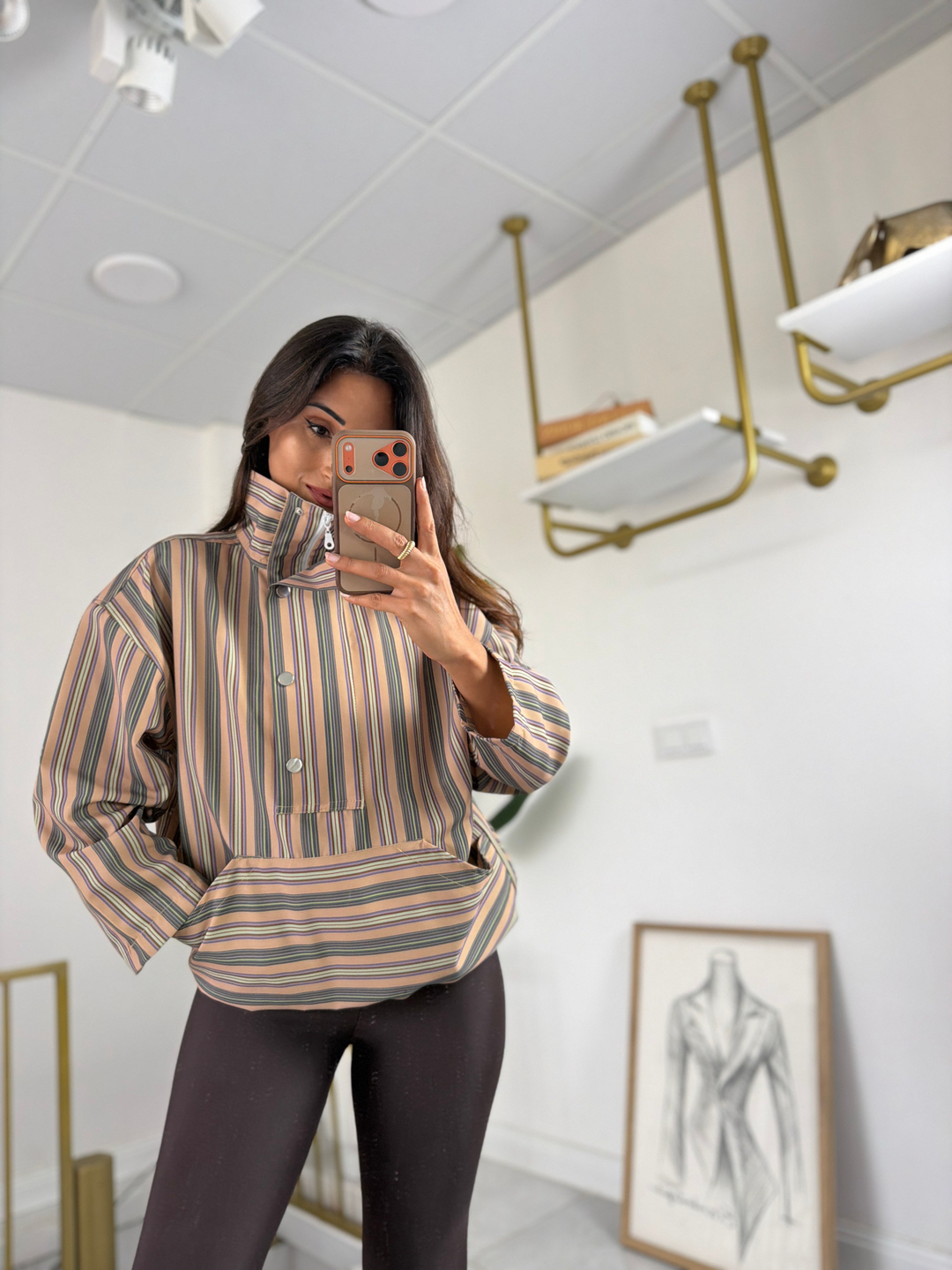 Sugeçirmez Sweatshirt Bej