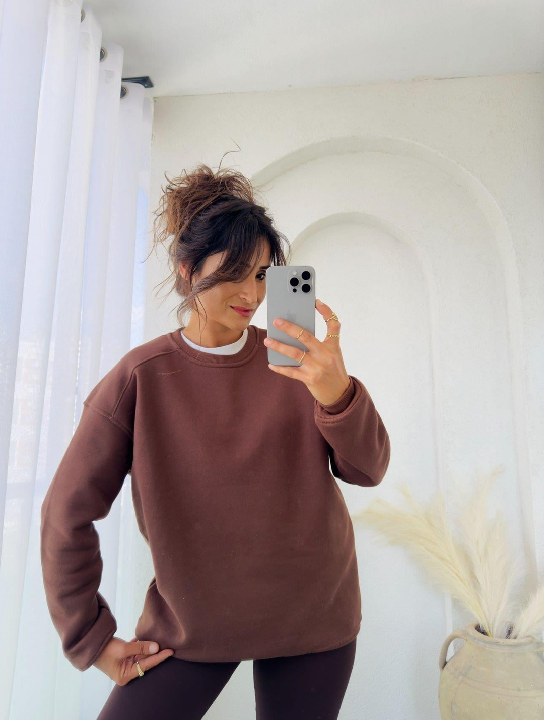 West Sweatshırt Acıkahve
