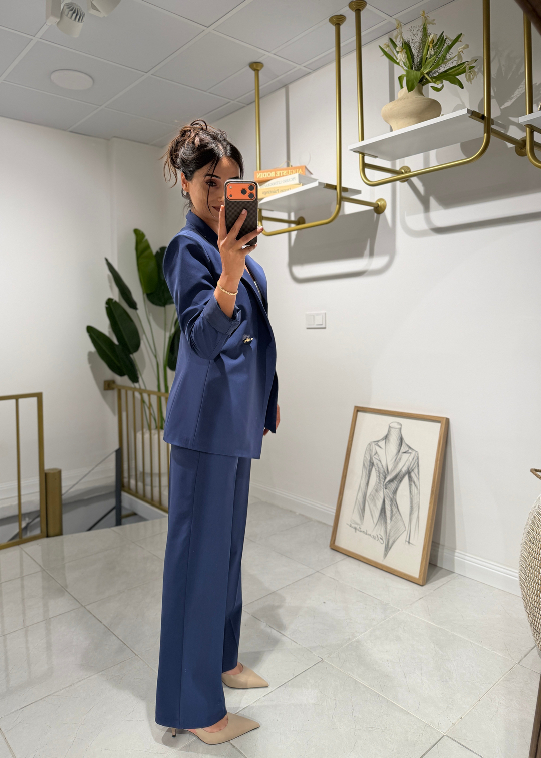 Yazlık Takım Elbise Mavi
