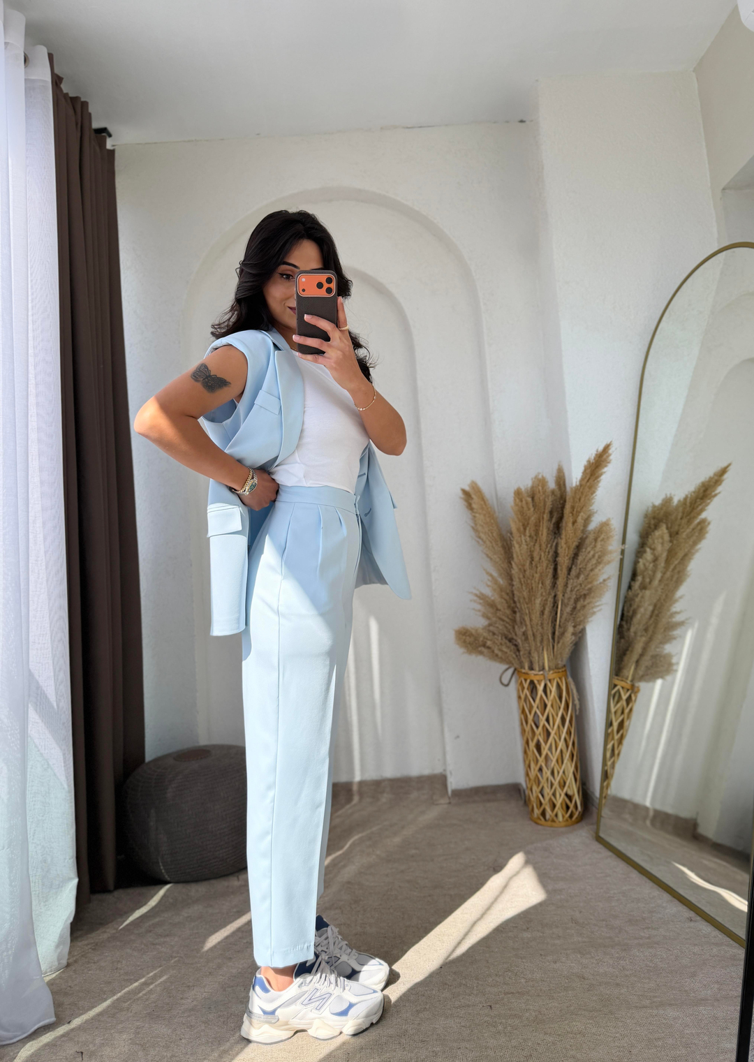 Zara Model Vatkalı Yelek Takım Bebemavi