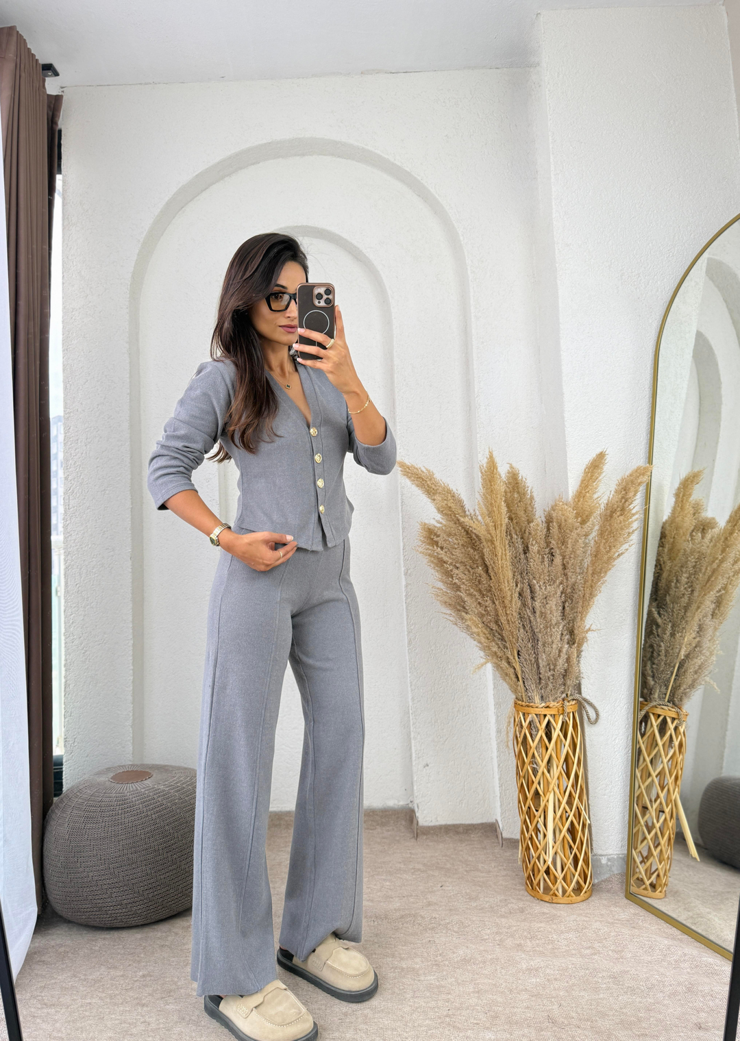 Zara Selanik Takım Gri