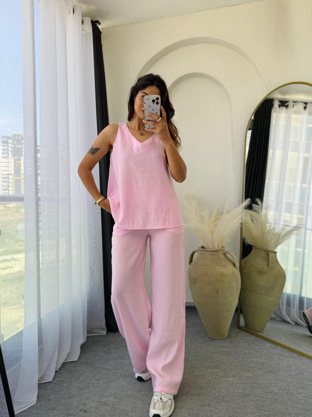 Askılı Tensel Takım Tozpembe · 4