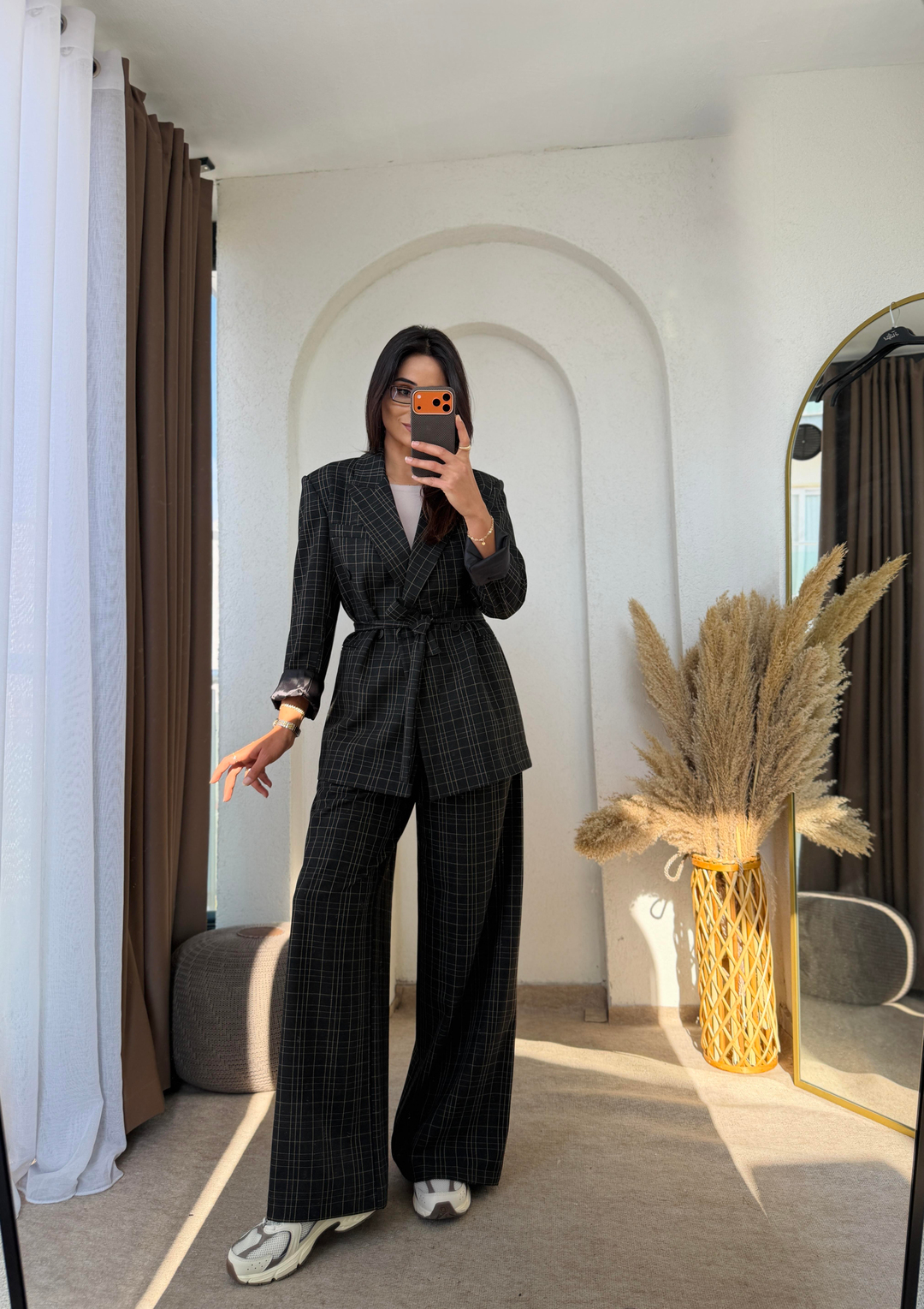 Ekoseli Lüks Oversize Takım Elbise · 4