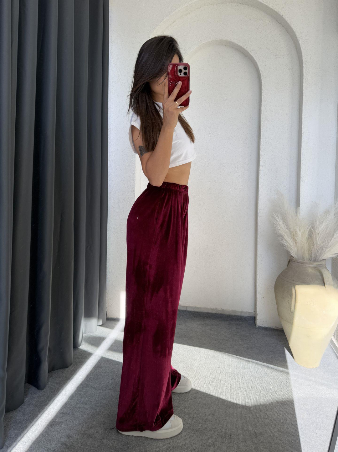 Kadife Palazzo Bordo · 4