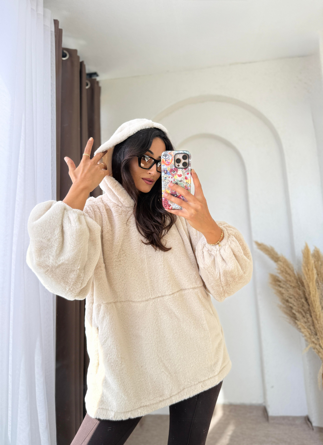 Massimo Peluş Sweat Krem