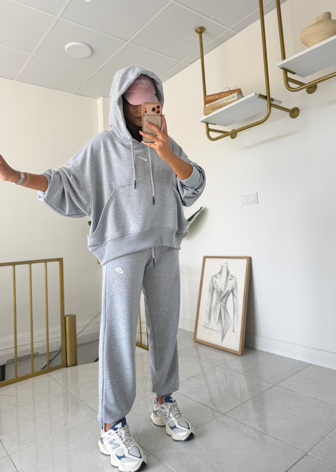 Nora Oversize Takım Gri