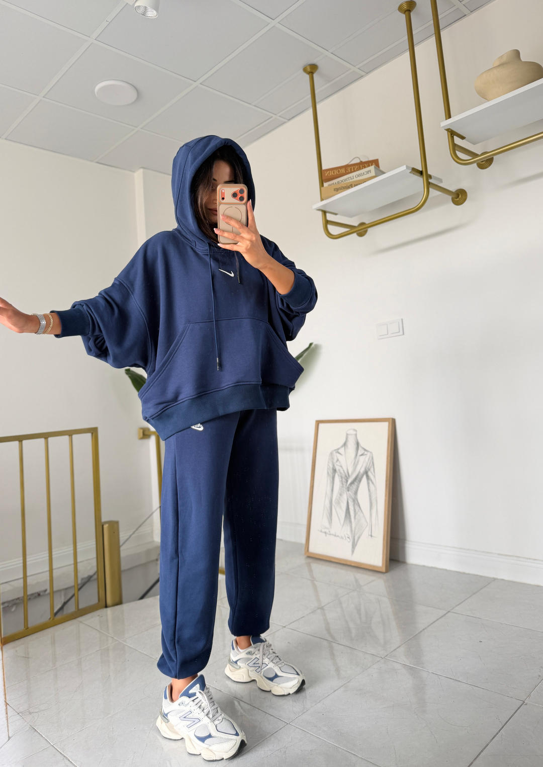 Nora Oversize Takım Lacivert 