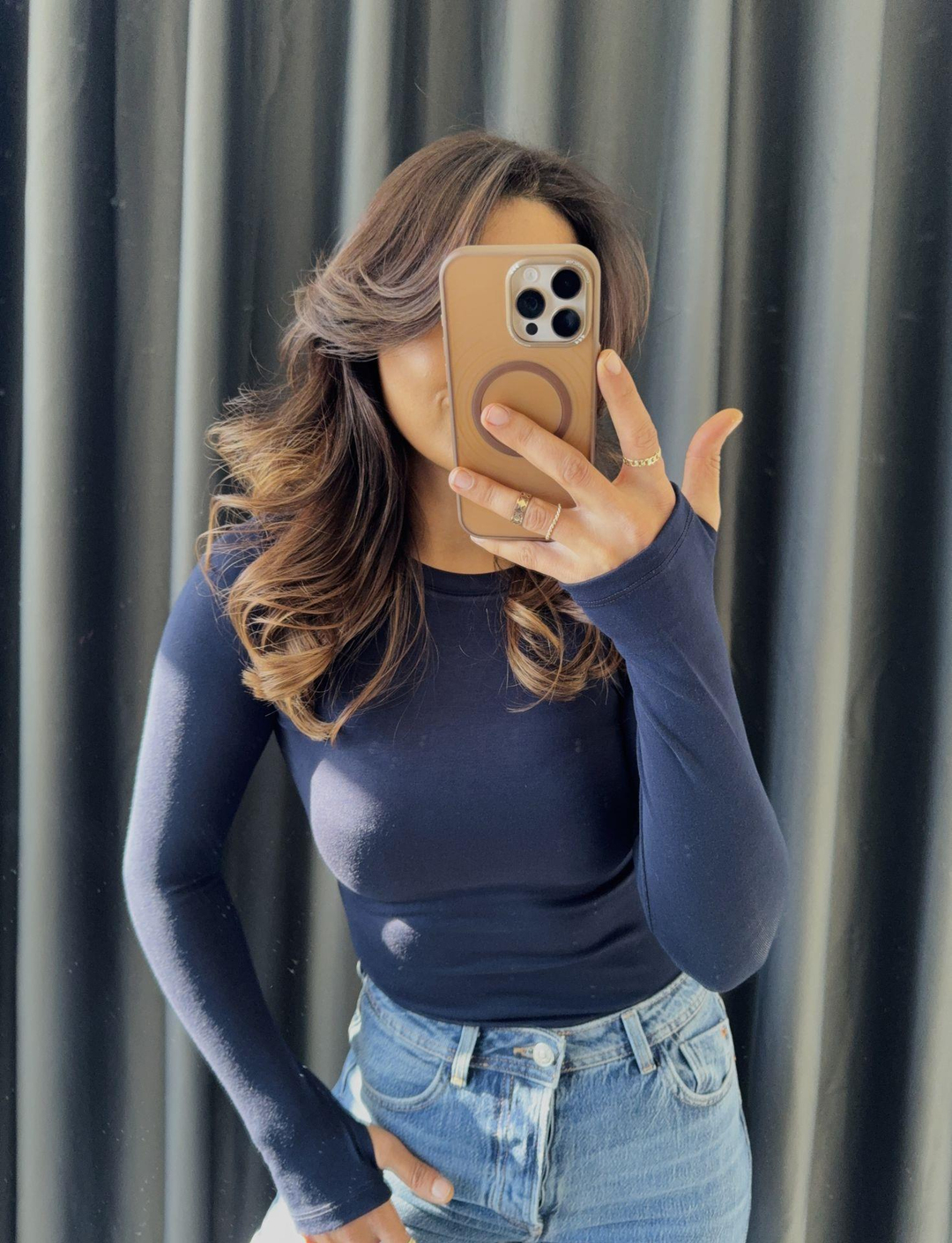 Oysho Parmak Geçirmeli Body Lacivert · 6