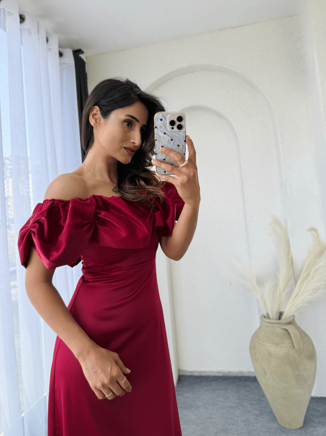 Sole Abiye Elbise Bordo · 4