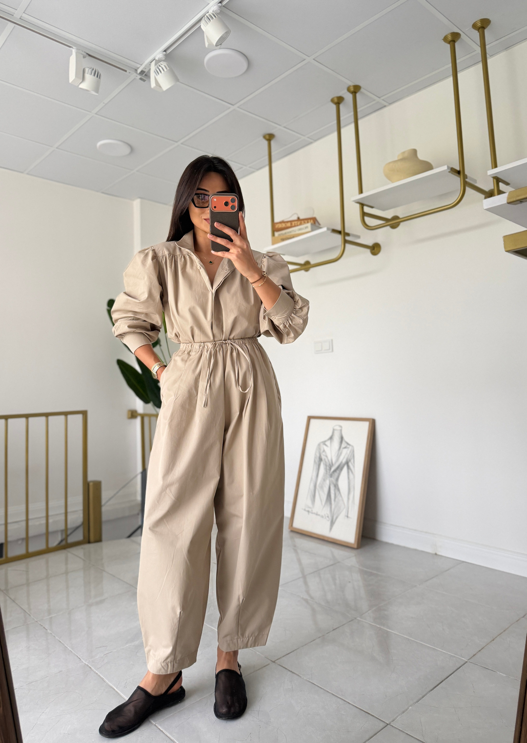 Vintage Poplin Takım Bej · 4