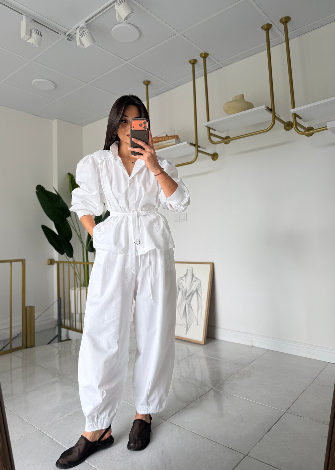 Vintage Poplin Takım Beyaz · 11