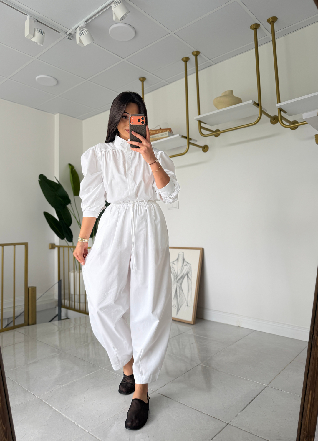 Vintage Poplin Takım Beyaz · 10