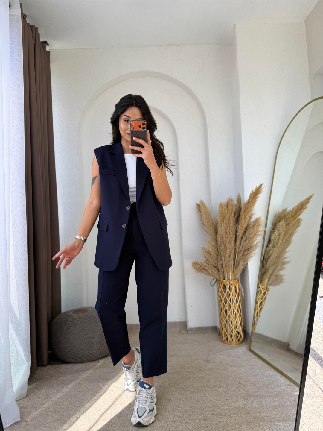 Zara Model Vatkalı Yelek Takım Lacivert · 6