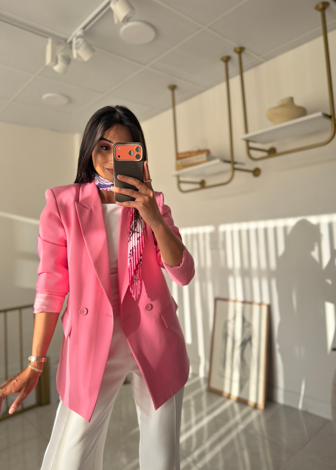 Zara Pembe Blazer Ceket(Fular Hediyeli) · 6