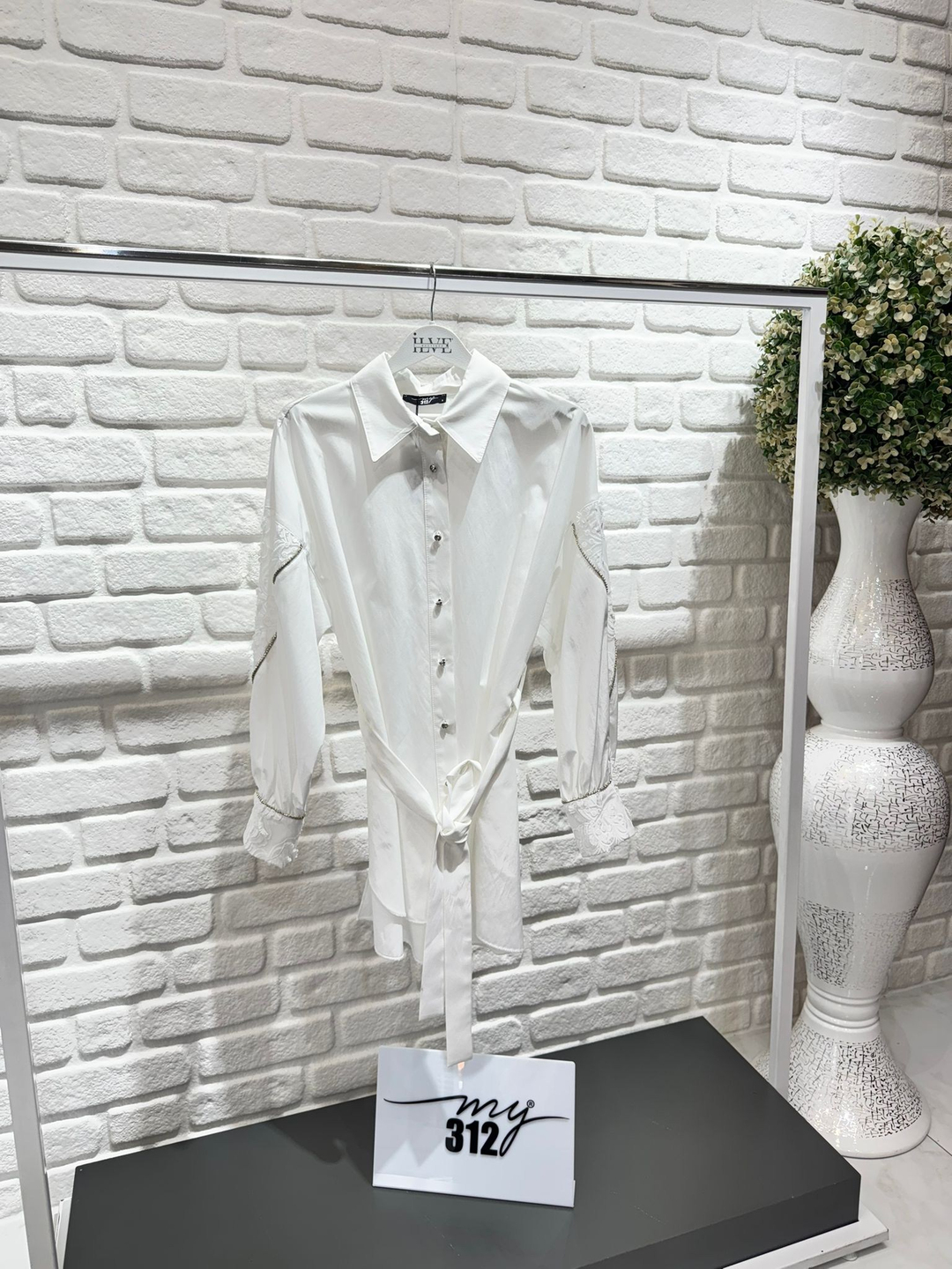 My312 Kolları Dantelli Tunik 