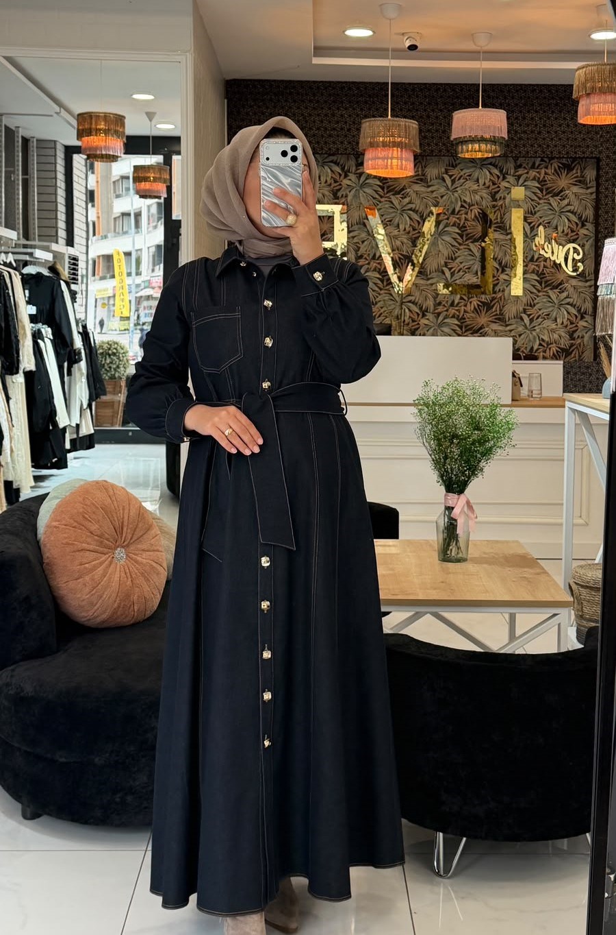 Nprive Dikiş Detaylı Elbise 