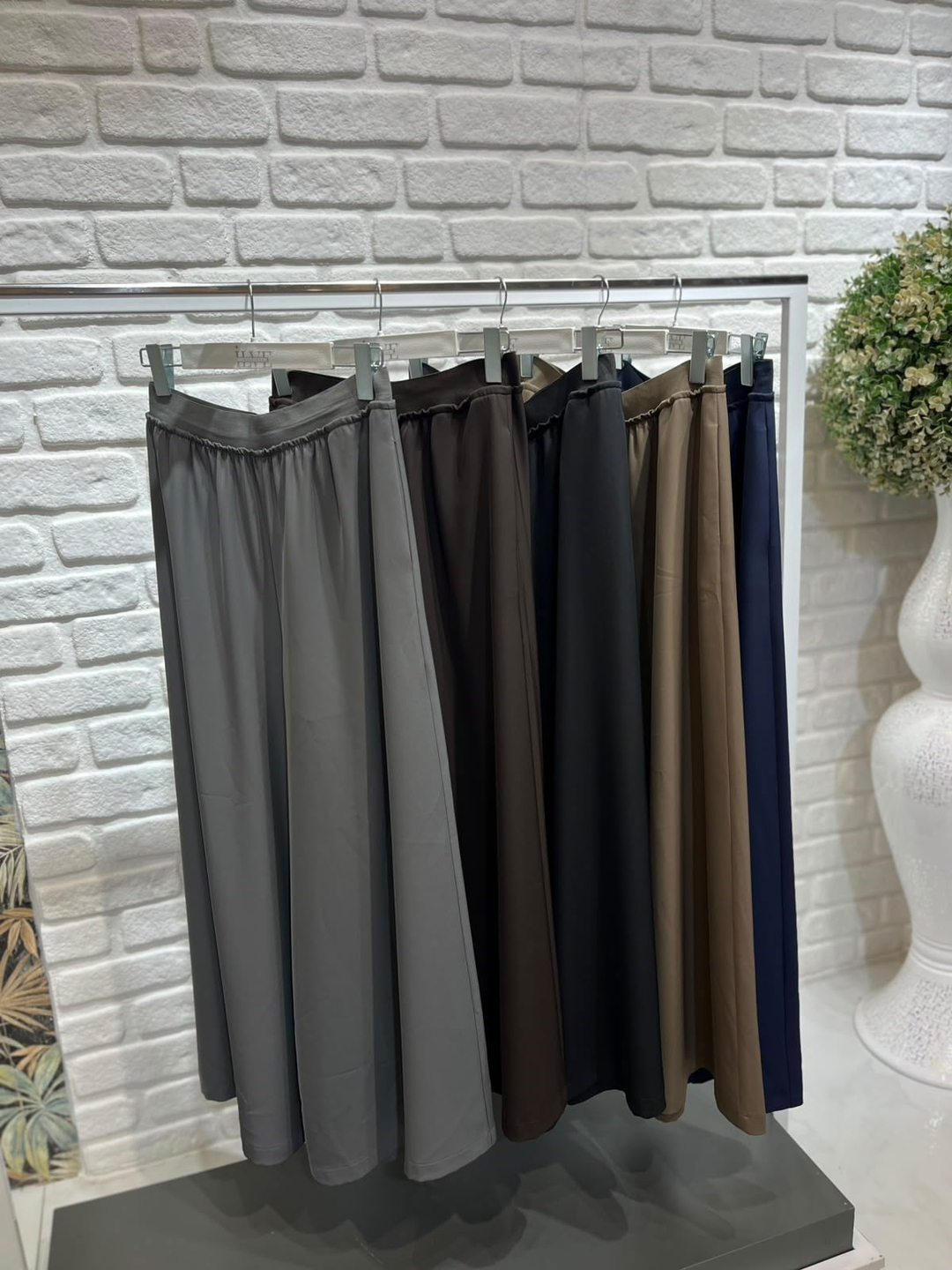 Sentez Logos Geniş Paça Pantolon 