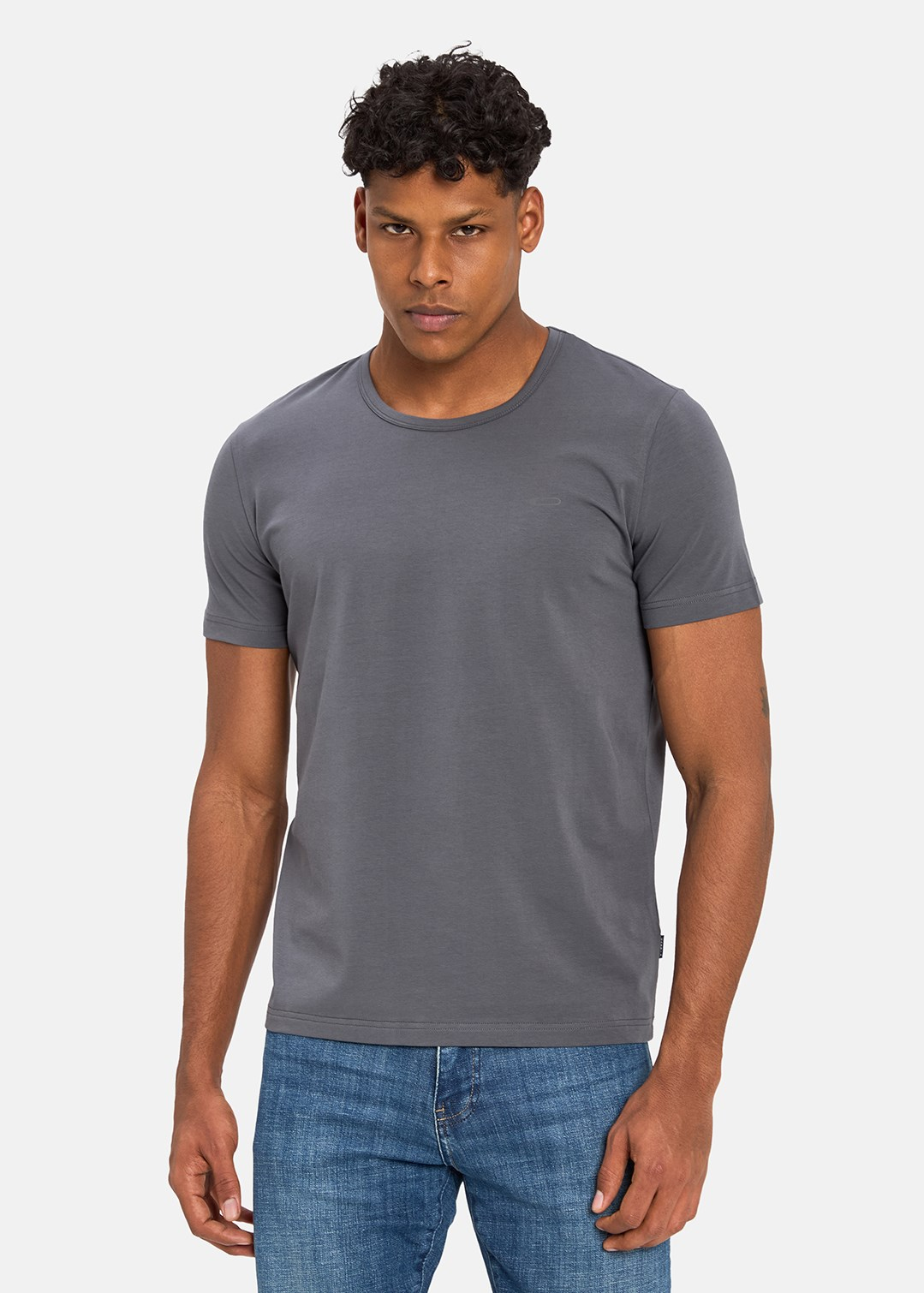 Gabbia Antrasit Standart Fit Basic T-Shirt