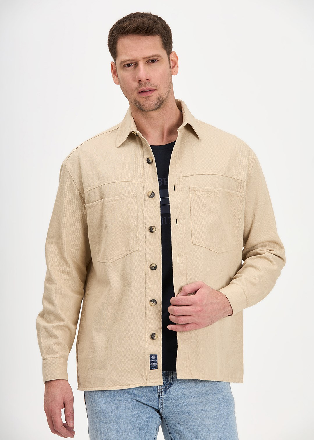 Gabbia Bej Classic Fit Ceket