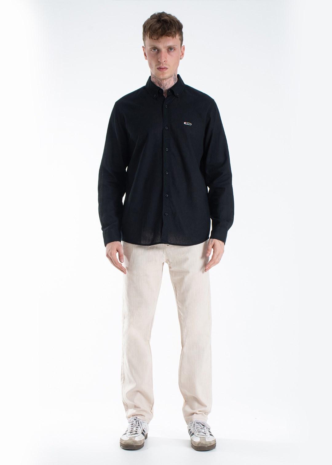 Gabbia Ekru Straight Fit Jogger Pantolon