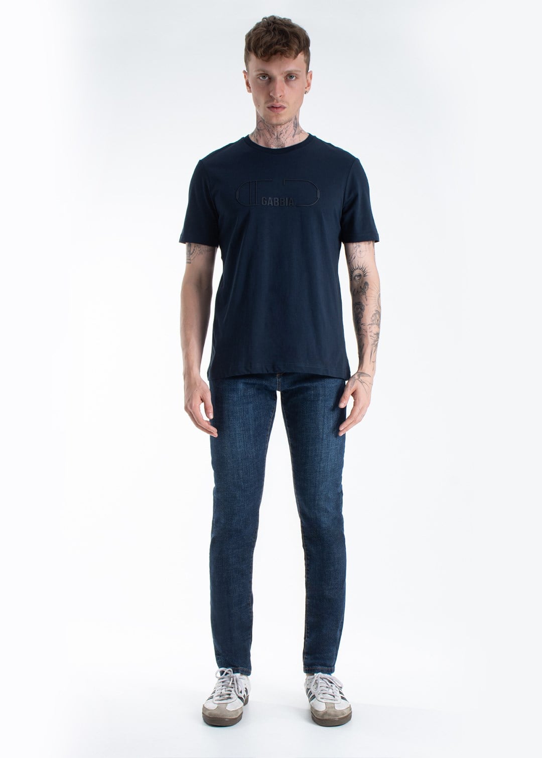 Gabbia Koyu Mavi Slim Fit Kot Pantolon