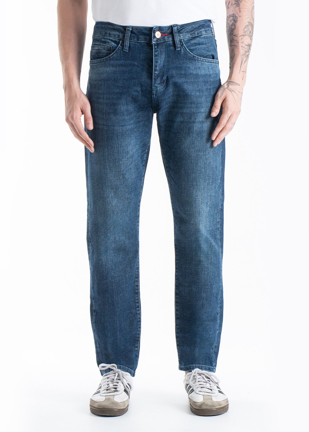 Gabbia Koyu Mavi Slim Fit Kot Pantolon