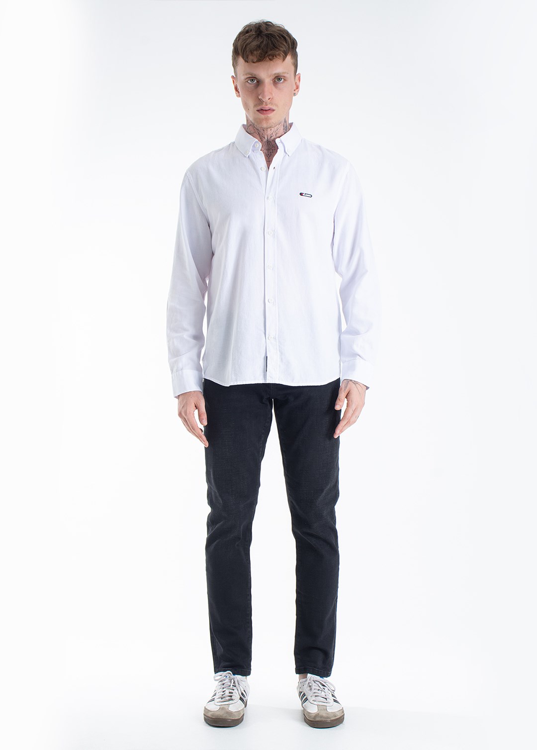 Gabbia Siyah Slim Fit Kot Pantolon
