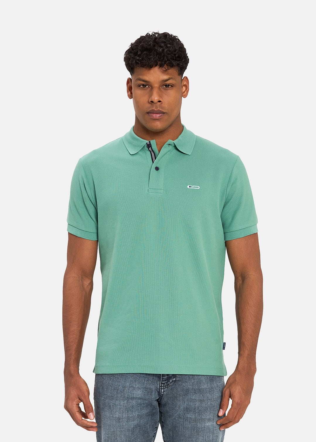 Gabbia Yeşil Classic Fit Polo Yaka T-Shirt