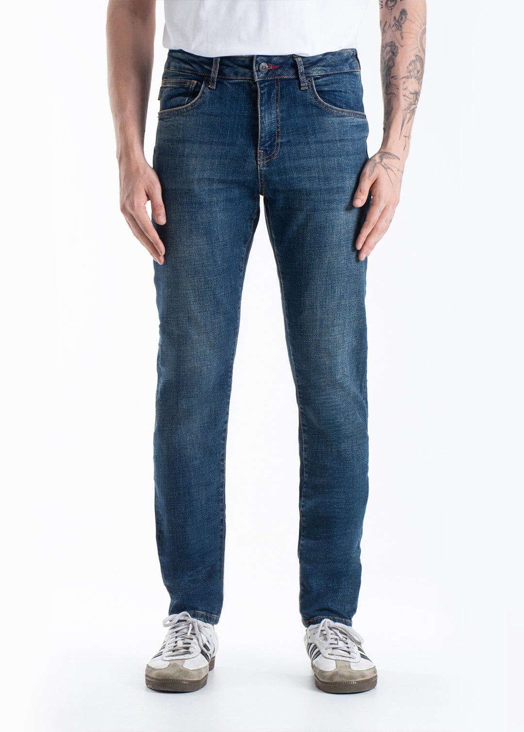 Gabbia Yeşil Slim Fit Kot Pantolon