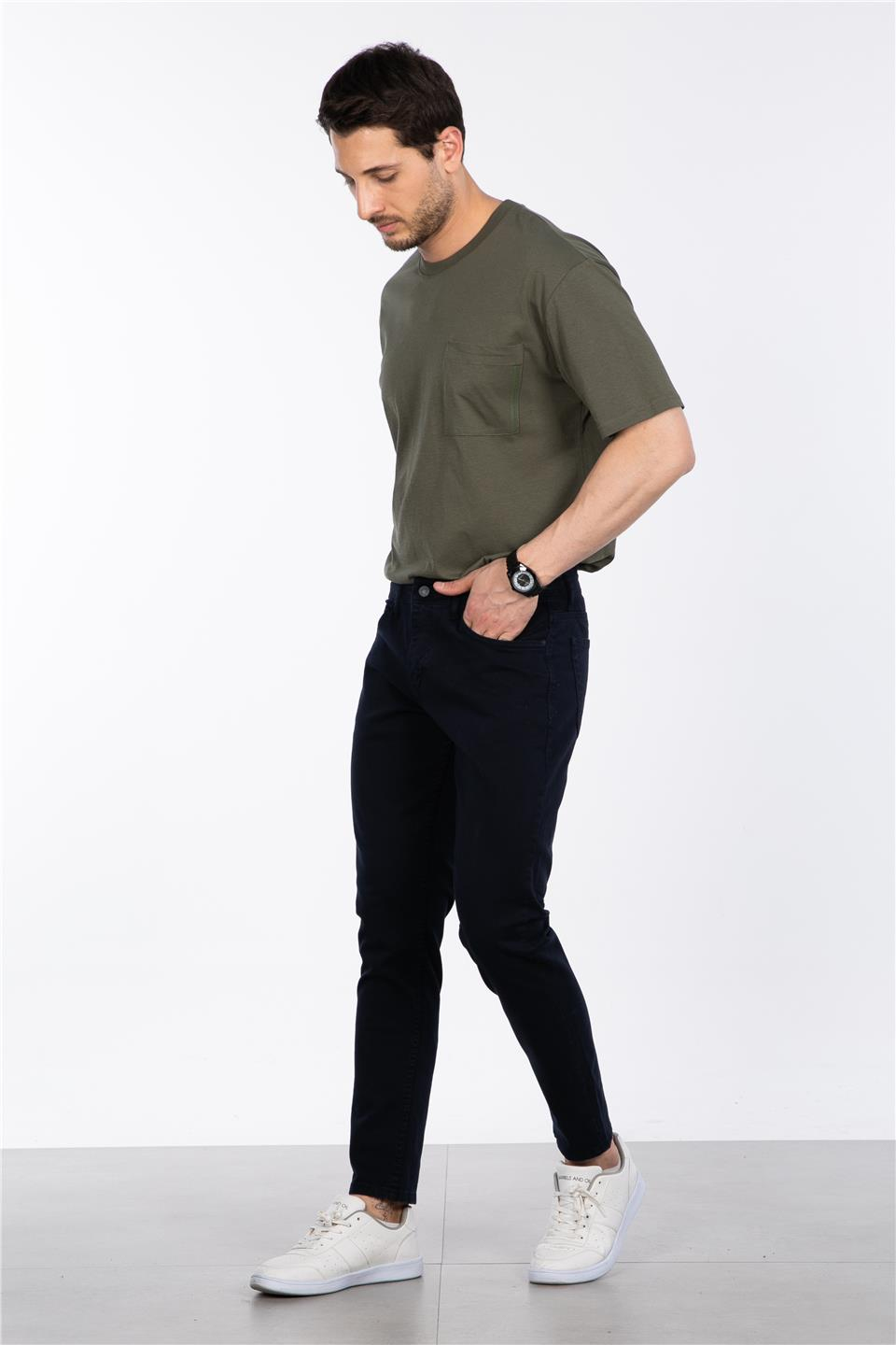 ALBERT Slim fit pantolon-4011 Lacivert