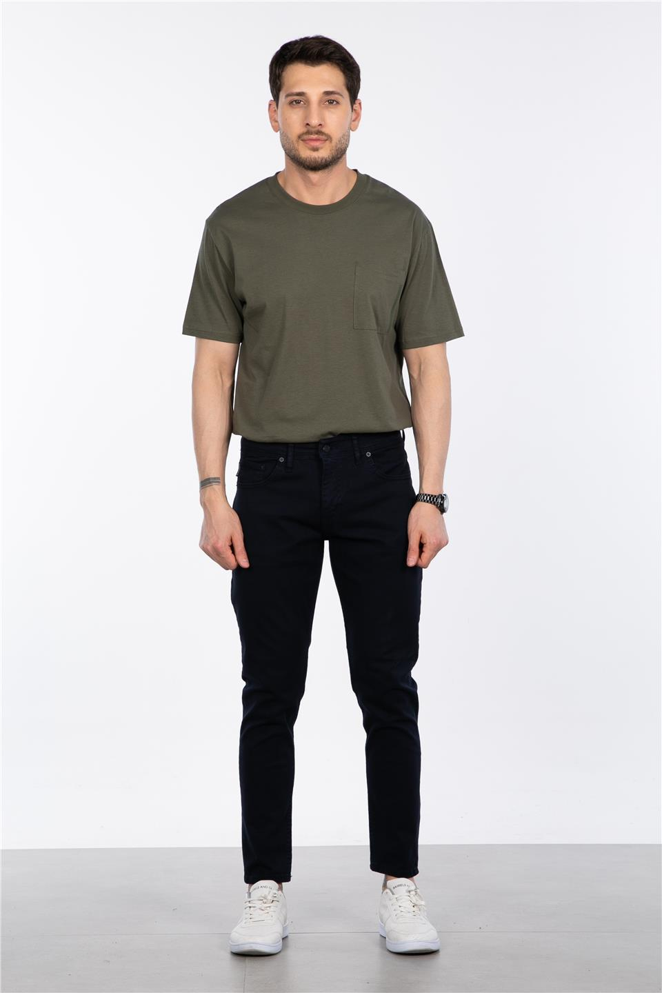 ALBERT Slim fit pantolon-4011 Lacivert