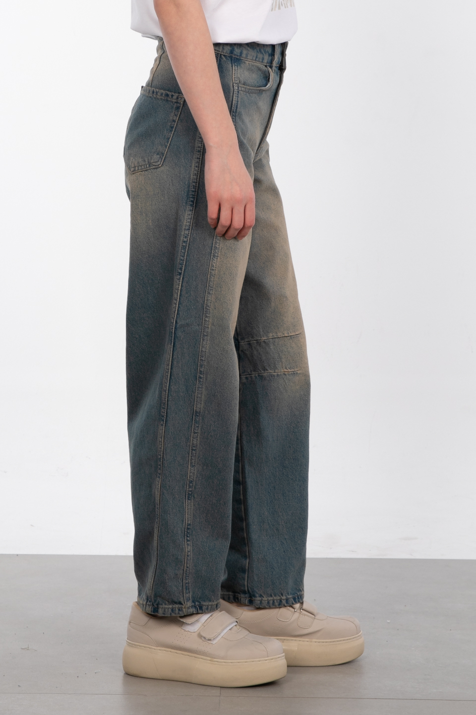 Balon jean pantolon-25-1008 Kahve Tint