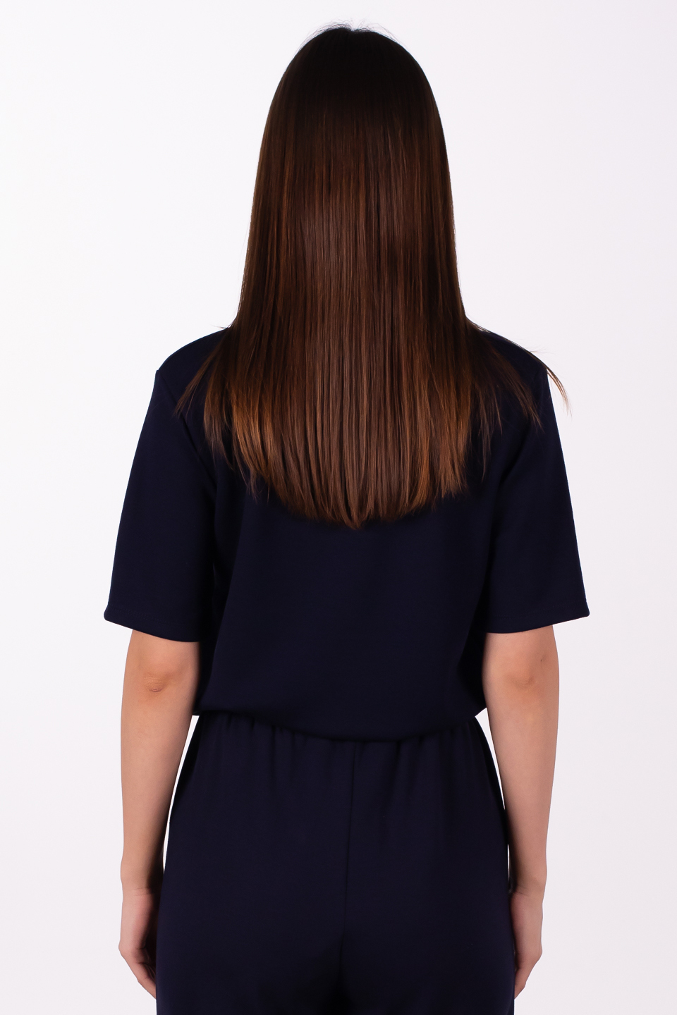 Basıc modal t-shirt-4318 Lacivert